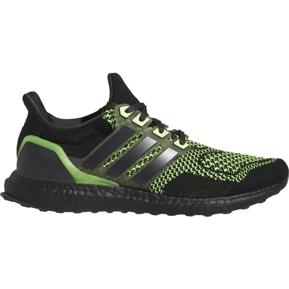 Adidas Men's Black and Green Running Shoes - Picture 4 of 13